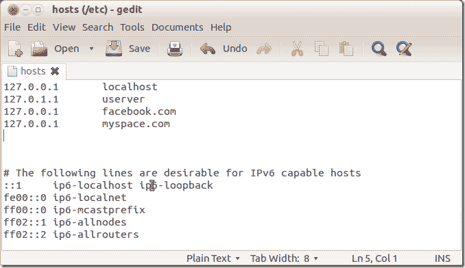 ubuntu-hosts-file